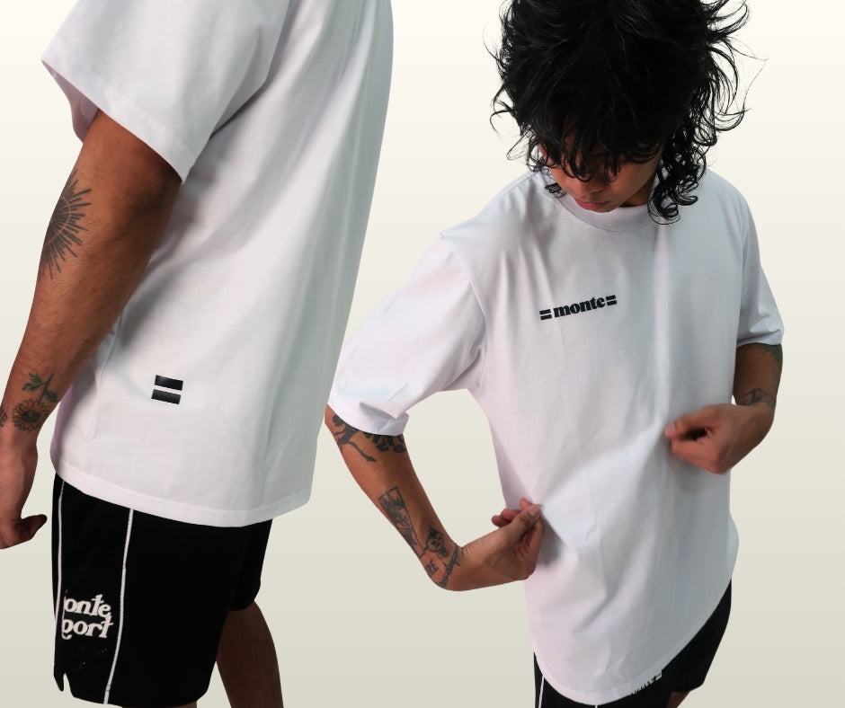 Monté Essential Oversized Tee "Summit White"