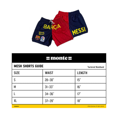 Monté “ BARCA MESSI” Mesh Shorts