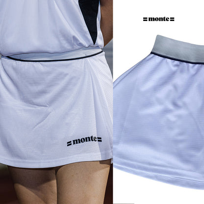 Monté "SERENA" Tennis Skirt - White