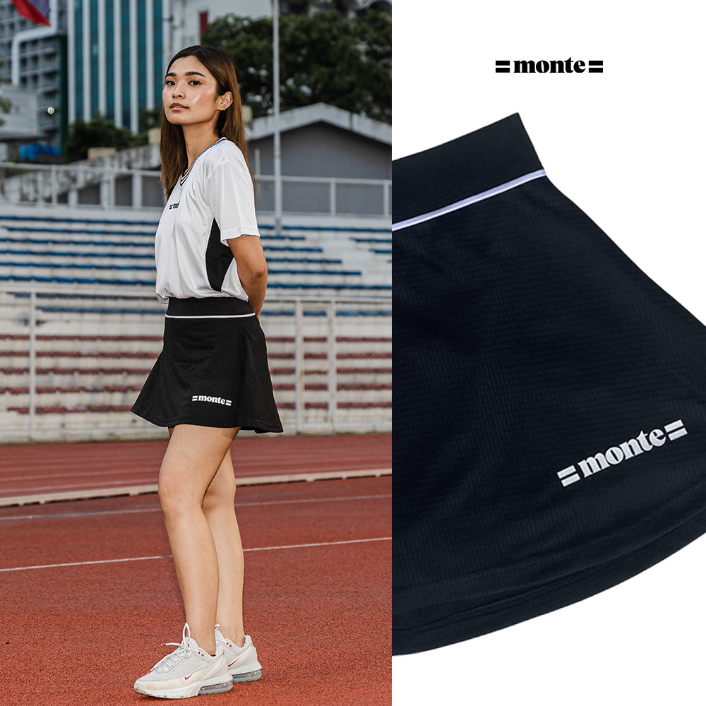 Monté "SERENA" Tennis Skirt - Black